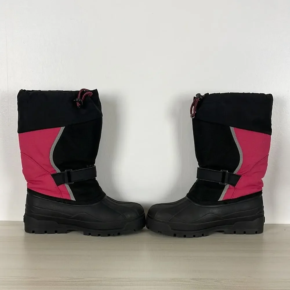 L.L. Bean Northwoods black pink girls all purpose winter boots Size 7